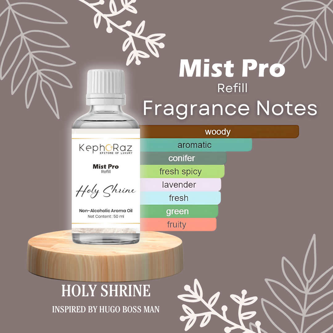 Kephoraz Mist Pro Refill - 50ml | Holy Shrine | Premium Non-Alcoholic Fragrance Oil