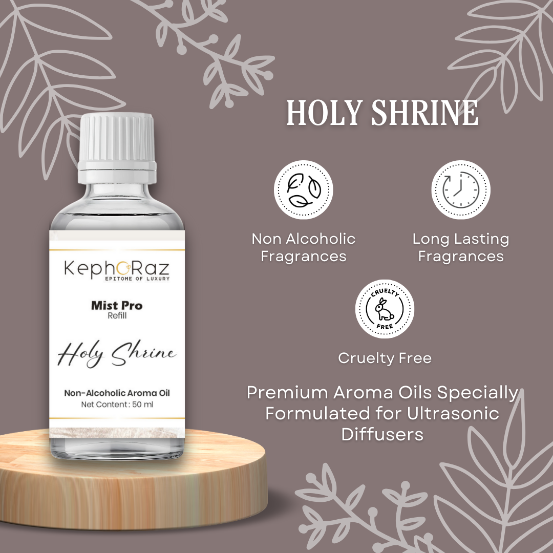 Kephoraz Mist Pro Refill - 50ml | Holy Shrine | Premium Non-Alcoholic Fragrance Oil