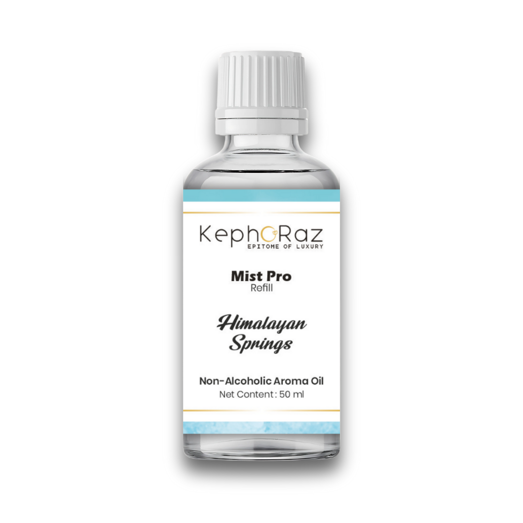 Kephoraz Mist Pro Refill - 50ml | Himalayan Springs | Premium Non-Alcoholic Fragrance Oil