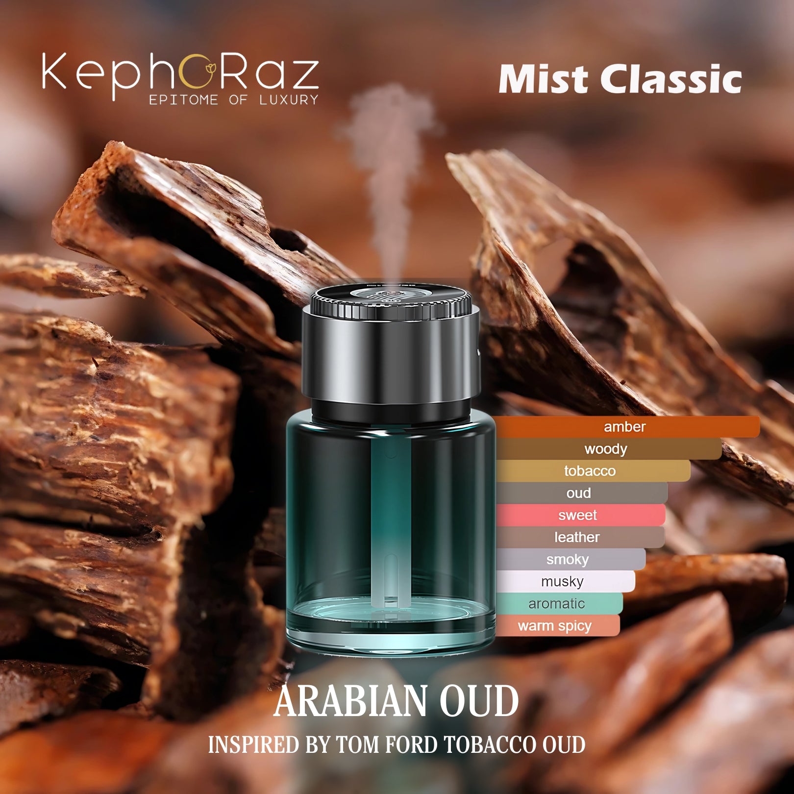 Kephoraz Mist Classic - Luxury Car Fragrance Diffuser