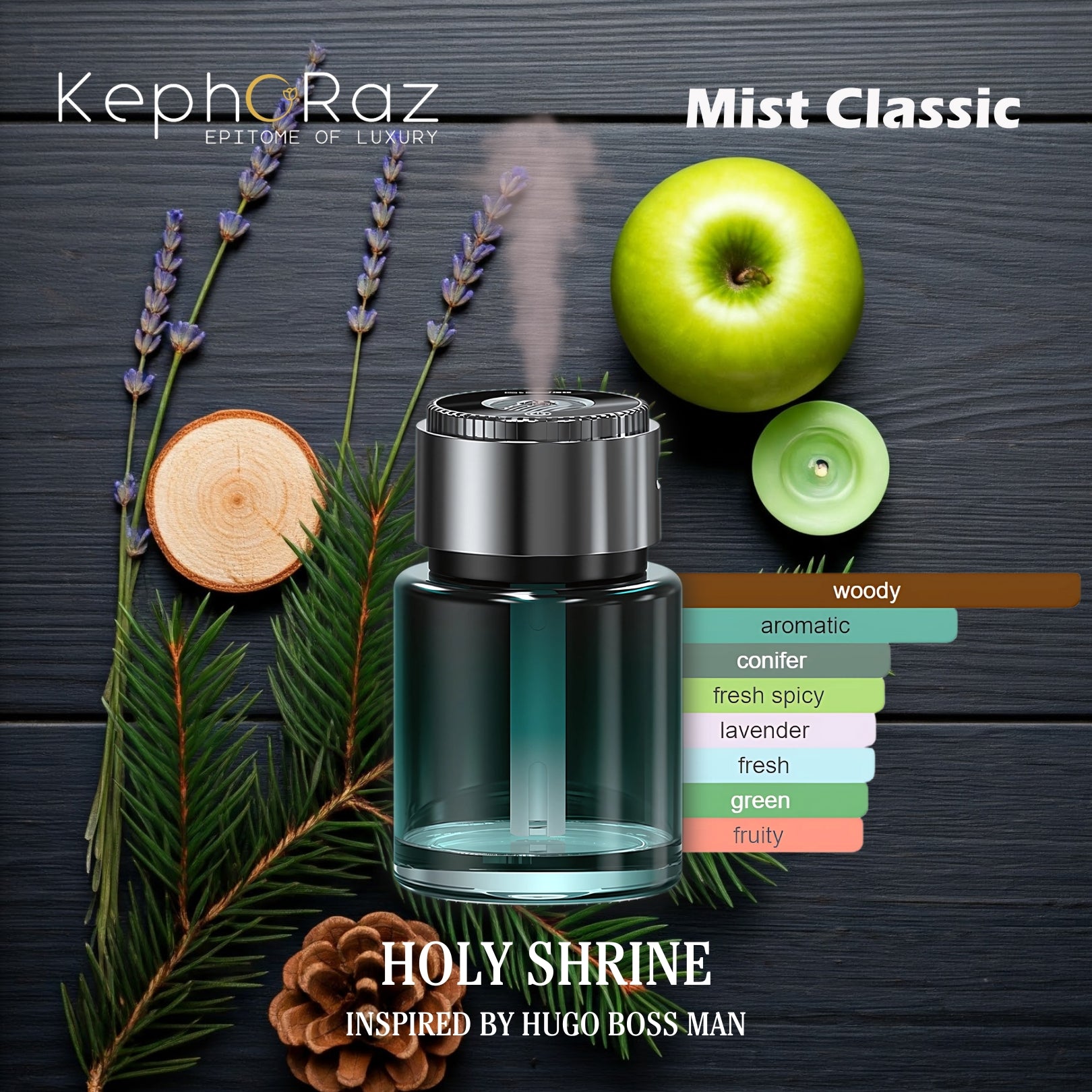 Kephoraz Mist Classic - Luxury Car Fragrance Diffuser